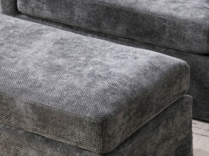 Accent Chair With Ottoman, Includes 2 Bolster Pillows