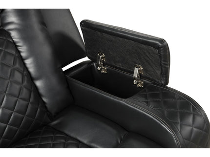 Benz - Power Reclining Loveseat With LED Lighting And Built In USB