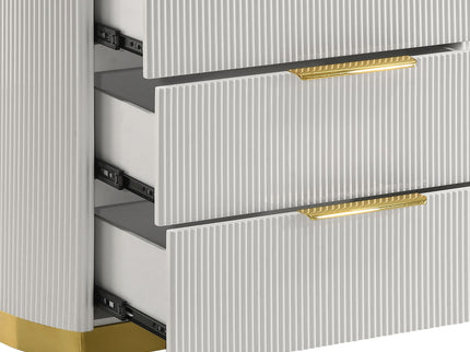 Giovanni - 5 Drawer Chest - White