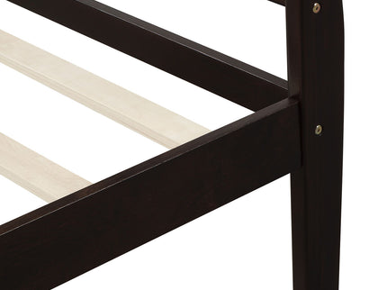 Platform Bed Frame Mattress Foundation Sleigh Bed With Headboard / Footboard / Wood Slat Suppor