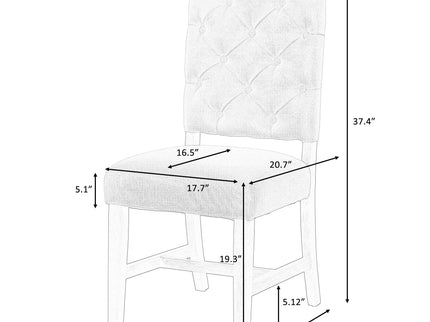 Retro Style Dining Chair Set