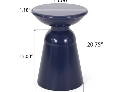 Outdoor Modern Metal End Large Table