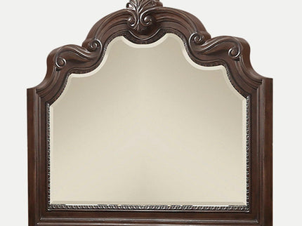 Ornate Mirror - Mahogany