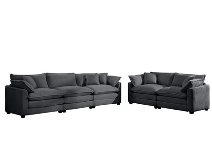 Elegant Oversized Sectional Sofa Set With Deep Seats And Flexible Layout