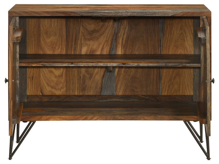 Komomo - 1 Adjustable Shelf Accent Cabinet - Gray