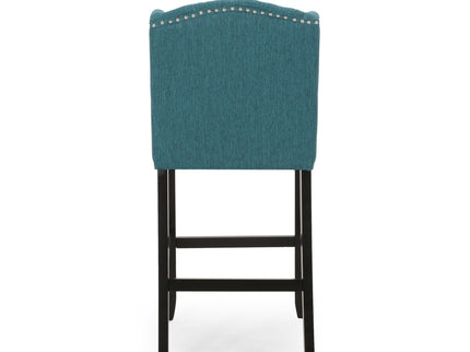 Vienna - Contemporary Fabric Tufted Wingback Counter Stools (Set of 2)