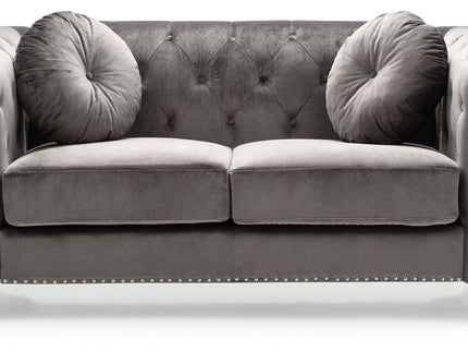 Stylish Sloped Arm Loveseat