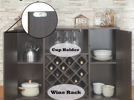 Hazen - Wine Cabinet - Espresso