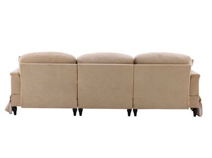 Cloud Sofa With Removable Ruffled Skirt With Ottoman And Flared Arms