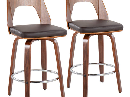 Trilogy - Mid Century Modern Counter Stool (Set of 2)