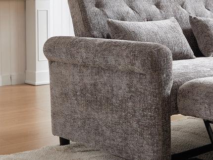 Loveseat Sofa Bed, Pull - Out Couch Sleeper & 2 Pillows