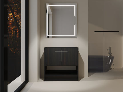 Modern Freestanding Bathroom Vanity With 2 Doors
