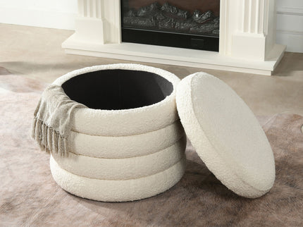 Fuji - Oversized Round Storage Ottoman