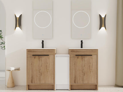 Freestanding Bathroom Vanity & Sink, Storage Cabinets, Soft Closing Doors