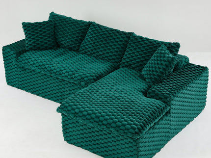 Modular Sofa, Convertible Twin Seat With Chaise Lounge