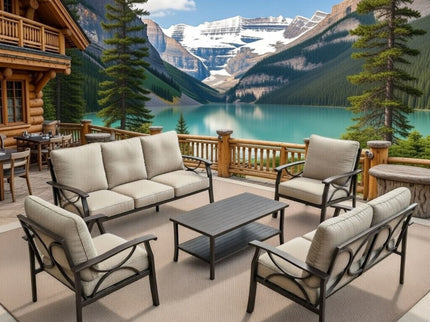 Patio Furniture Set & Coffee Table For Backyard