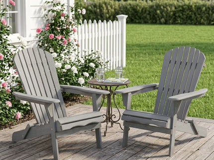 Oversize Outdoor Folding Adirondack Chair, Patio Chair For Garden