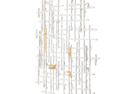 Iron Wall Decor - White / Gold