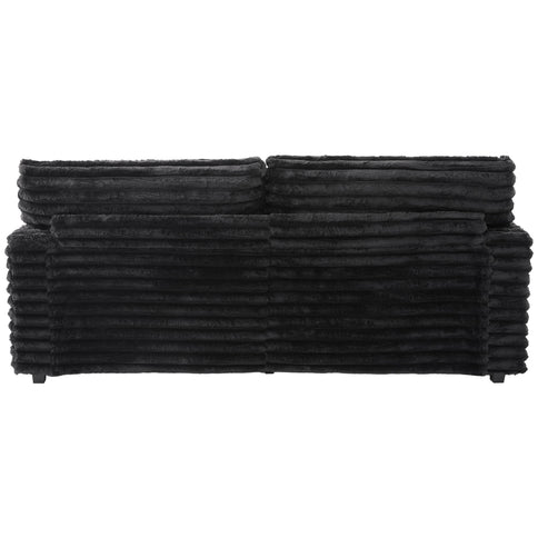 Oversized Double Chaise Lounge Sofa With USB Ports And Cup Holders
