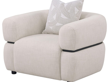 Ramsay - Round Arm Accent Chair - Beige