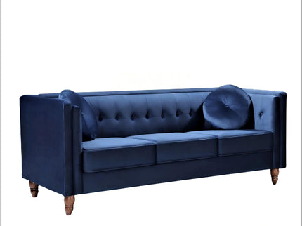 Chesterfield Sofa With Square Arms For Living Room