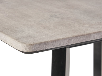 Modern Bar Height Dining Table, Rubberwood Legs And Laminate Table Top