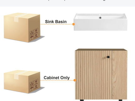 Bathroom Vanity, Combo Cabinet, Bathroom Storage Cabinet, Single Ceramic Sink