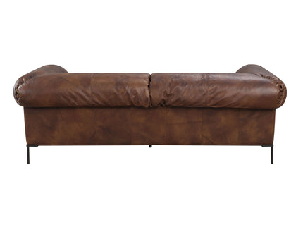 Jaron - Top Grain Leather Sofa - Mocha