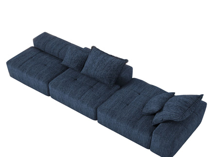 Modern Oversized Diy Combination Modular Sectional Sofa & Pillows
