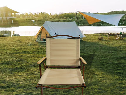 Comfy - Foldable And Portable Chair With Armrests, Indoor And Outdoor Universal (Set of 4) - Brown
