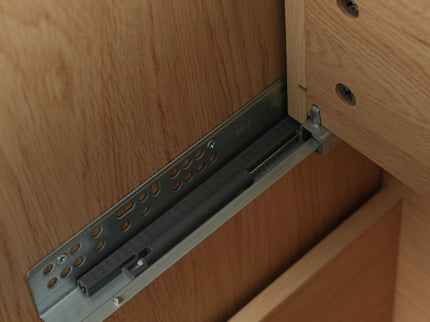 Bathroom Vanity With Ceramic Sink, Fluted Design