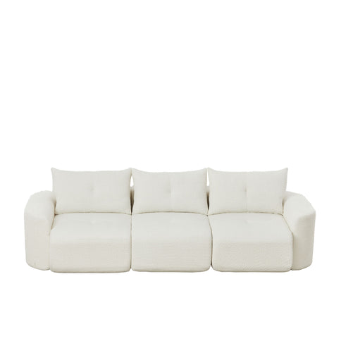 3 Seater With Thickened Armrests Sofa For Living Room