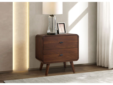 2 Drawer Nightstand - Walnut