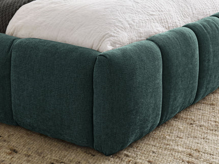 Modern Platform Bed Frame With Thick Fabric