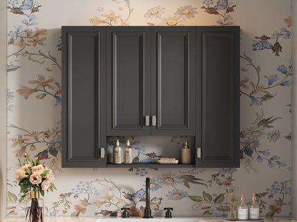 Wall Mounted Bathroom Cabinet With 5 Adjustable Shelves