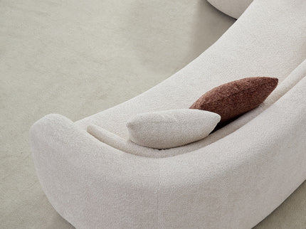 Curved Sectional Sofa, L - Shape Modular Chaise