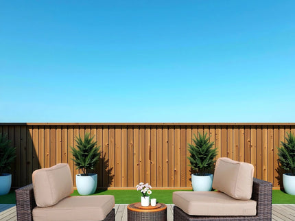 Wide Armless Outdoor Chairs With Cushions (Set of 2)