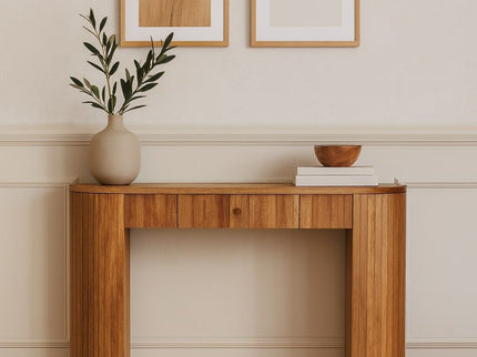 Soba - Straight Console Table - Oak