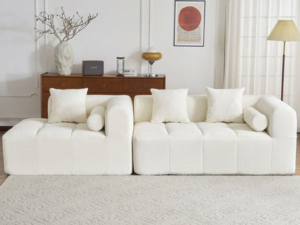 Sectional Free Combined Sofa With 2 Side Pockets