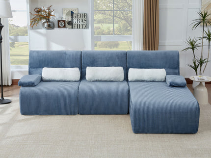 Oversized Sectional Sofa, Living Room Seating With Modular Design
