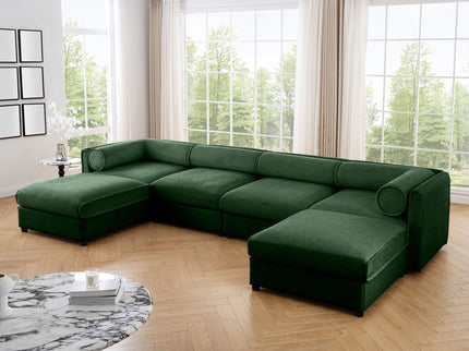 Contemporary Elegant Sofa With Storage And Ottoman