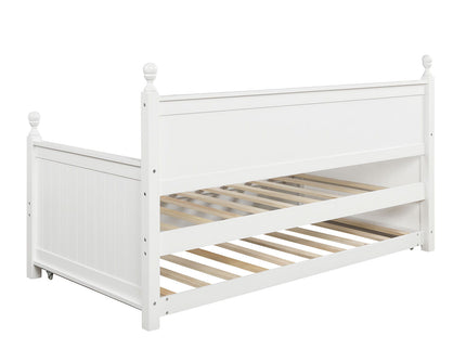 Twin Size Daybed & Twin Size Trundle - White