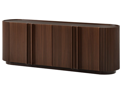 TV Stand With Fluted Tambour Style Door
