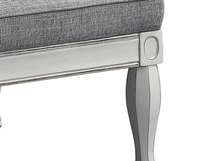 Florian - Antique Chair - Gray / White