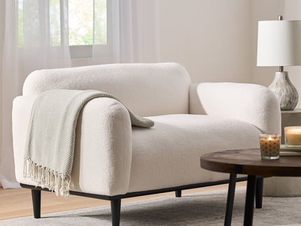 Sway - Upholstered Loveseat With Wood Legs And Round Arms