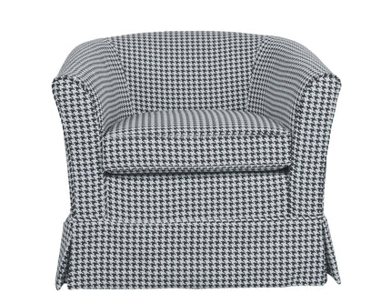 Zeniqua - Upholstered Swivel Chair With Loose Cover