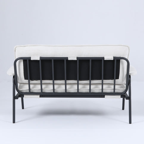Modern Metal Frame Sofa With Sponge Filling For Compact Spaces And Versatile Use