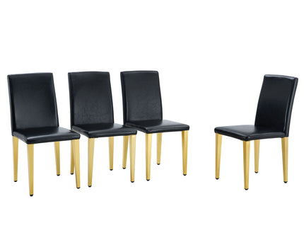 Elegant Upholstered Chairs With Metal Legs