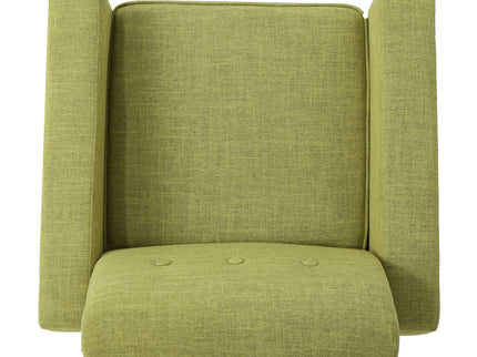 Nebulize - Upholstered Fabric Club Chair With Button Tufted And Square Off Arm And Back