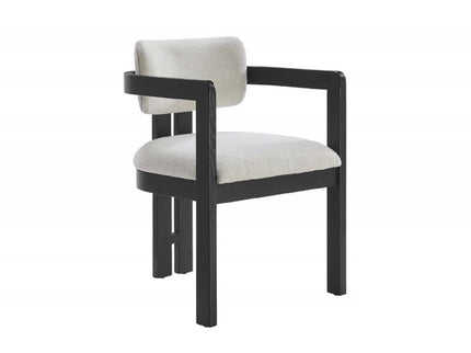 Upholstered Dining Armchair - Black